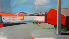 Öl auf Nessel 80 x140 cm