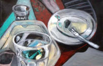 Öl auf Nessel 30 x 45 cm