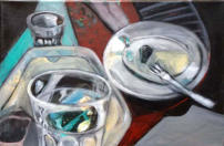 Öl auf Nessel 30 x 45 cm