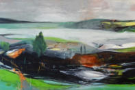 Öl auf Nessel 80 x 140 cm